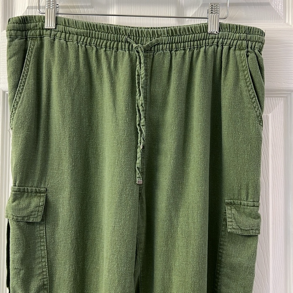Love Tree Linen Cargo Jogger Pants
